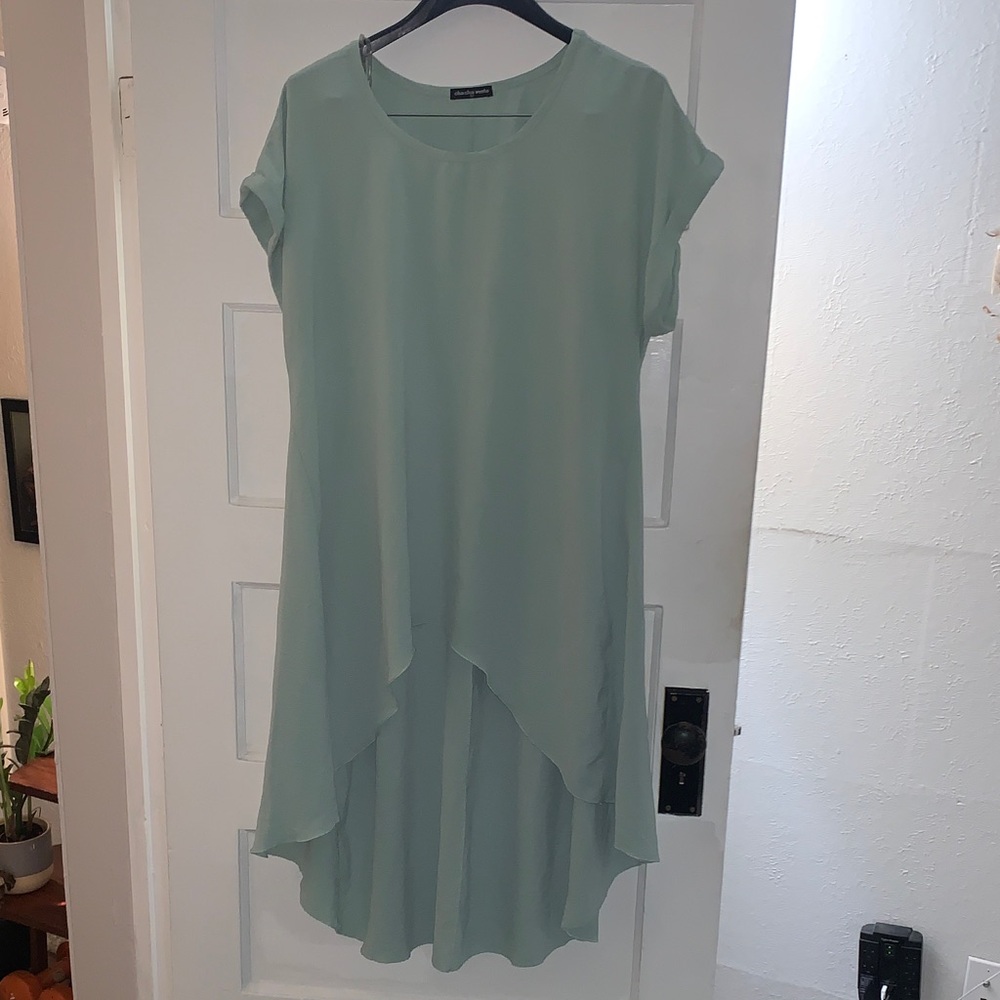 H&M Mint Green High Low Dress